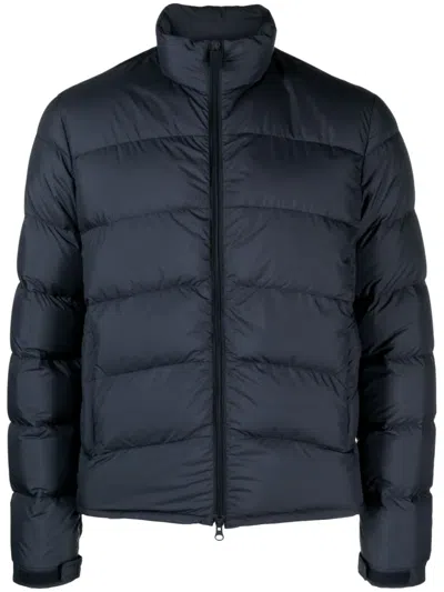 Aspesi Zip-up Padded Jacket In Blue