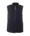 Aspesi Zip-up Padded Vest In Black