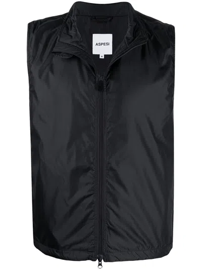 Aspesi Zip Vest Men Black