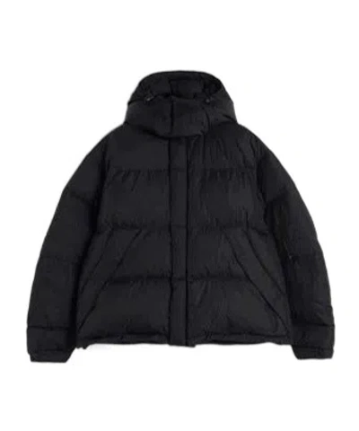 Aspesi Zipped Hooded Puffer Jacket In Black