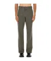 Aspesi Straight-leg Cotton Pants With Mid-rise Waist And Belt Loops In Gray