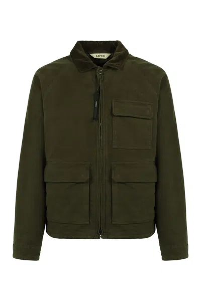 ASPESI ZIPPERED COTTON JACKET
