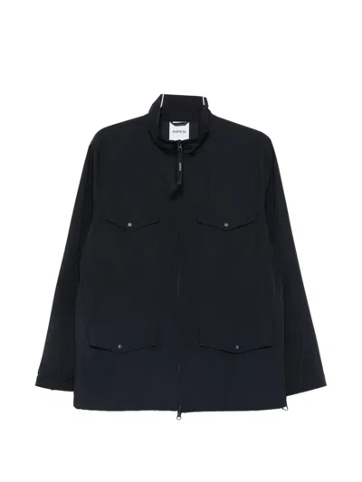 Aspesi Zip-up Pocket-detail Jacket In Black