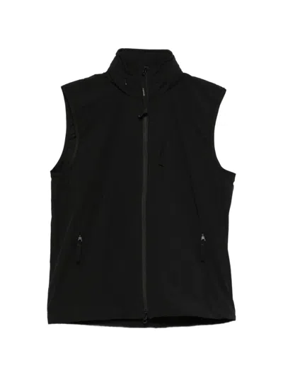 Aspesi Zip-up Sleeveless Gilet In Black