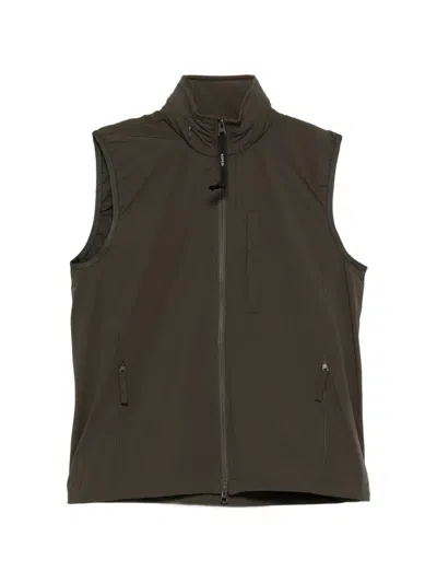 Aspesi Zip-up Vest In Black