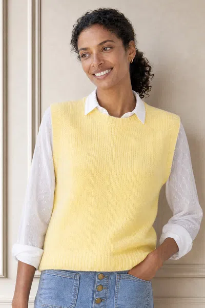 Aspiga Alpaca Blend Knitted Short Tank In Yellow