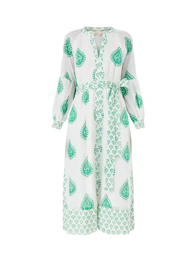 Aspiga Cara Block Print Dress In Multi