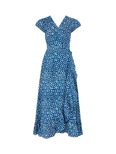 Aspiga Demi Wrap Dress In Blue