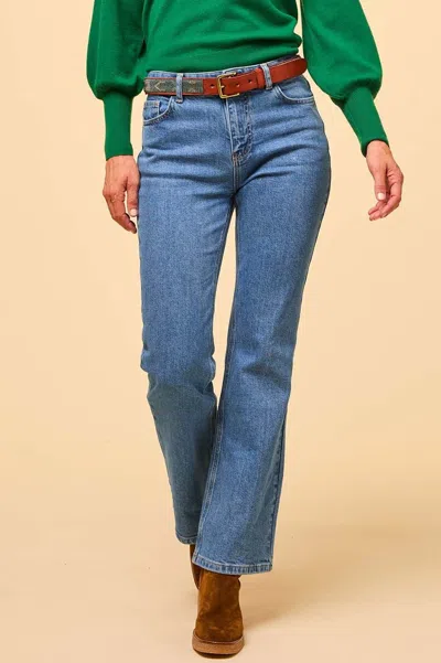 Aspiga Ladies Sustainable Denim Boot Cut Jeans Blue Denim Wash Cotton | Xl/16 - (uk 16/us 12/eu 44)