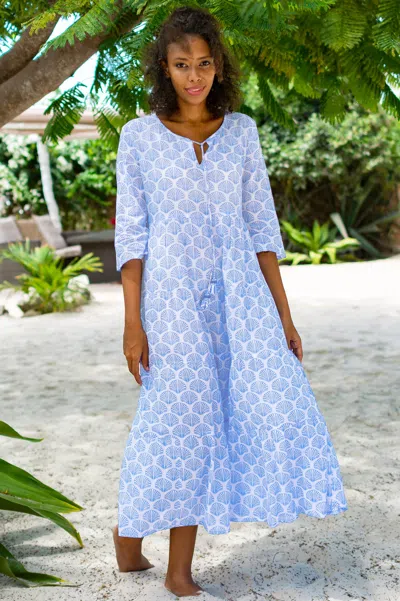 Aspiga Ladies Sustainable Thin Cotton Emma Dress In Blue