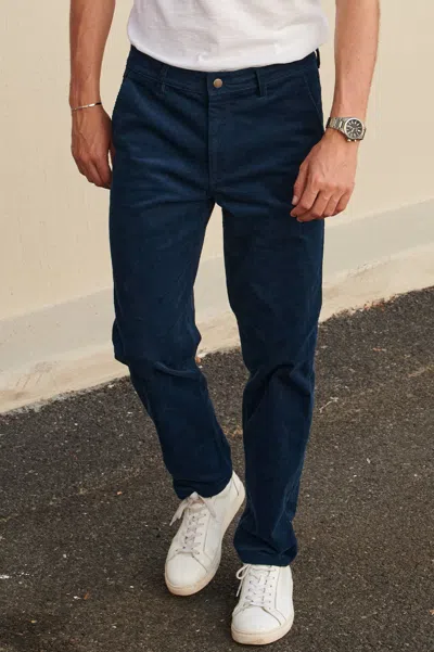 Aspiga Men's Sustainable Cotton Cord Men's Trousers Navy S-xxl | Xxl In Blue
