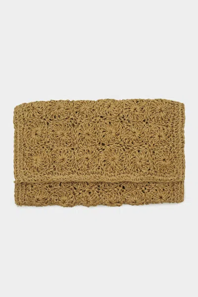 Aspiga Raffia Clutch In Natural