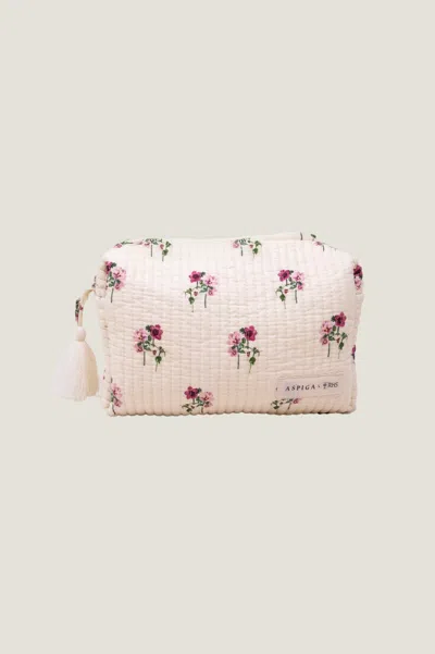 Aspiga Rhs Ethical Organic Cotton Large Wash Bag Travel In Pink