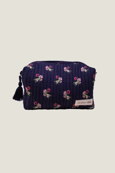 Aspiga Rhs Ethical Organic Cotton Medium Wash Bag Travel In Blue
