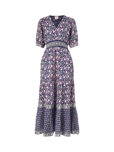 Aspiga Short Sleeve Biliie Dress In Blue