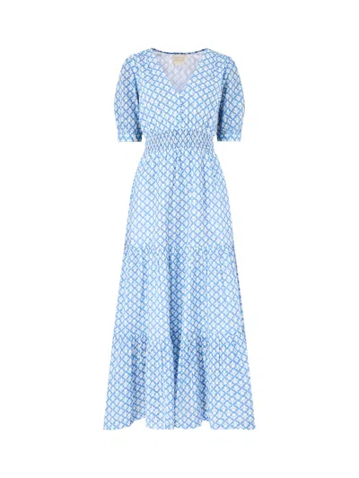 Aspiga Short Sleeve Billie Dress In Blue