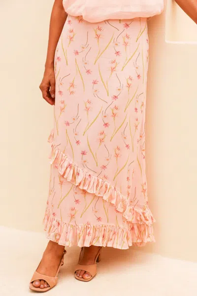 Aspiga Sustainable Womens Rhs Boho Blush Skirt Summer Holiday In Multi