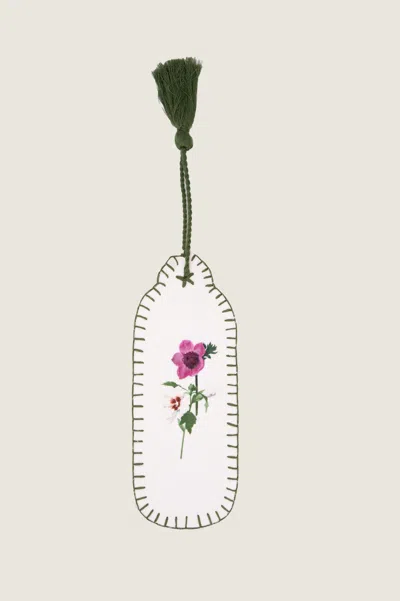 Aspiga Sustainable Womens Rhs Bookmark 100% Organic Cotton Cream/sage In White