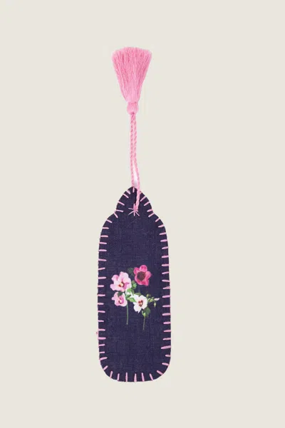 Aspiga Sustainable Womens Rhs Bookmark 100% Organic Cotton Navy Pink In Blue