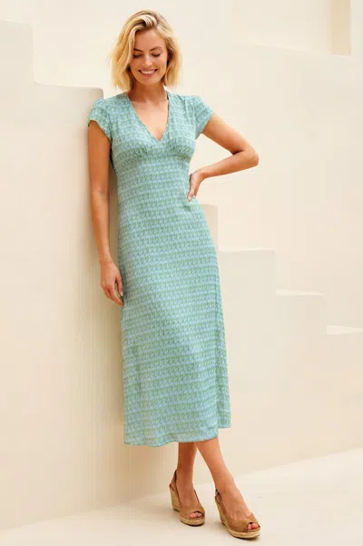 Aspiga Sustainable Womens Sophie Dress Summer Occasion Ecovero Viscose In Multi