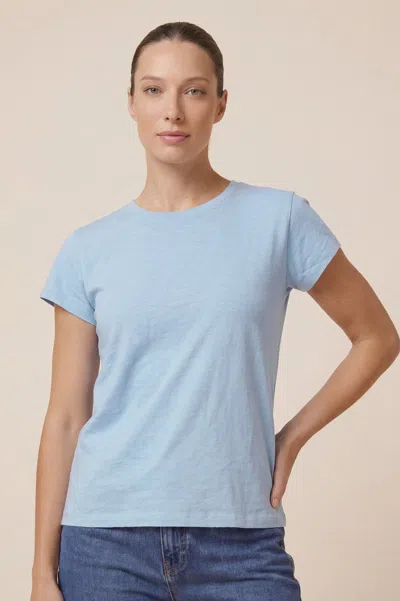 Aspiga Sustainable Womens T- Shirt Summer Holiday 100% Cotton Blue