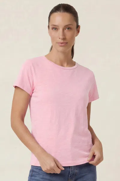 Aspiga Sustainable Womens T- Shirt Summer Holiday 100% Cotton Pink