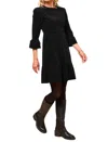 Aspiga Victoria Short Stretch Corduroy Dress In Black In Black