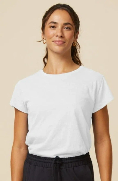 Aspiga Womens Sustainable Organic Cotton T-shirt Round Neck White | M/12 - (uk 12/us 8/eu 40)