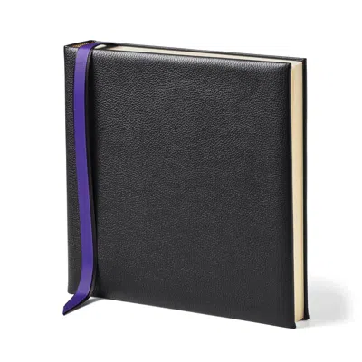 Aspinal Of London 12-inch Leather Photo Album In Black