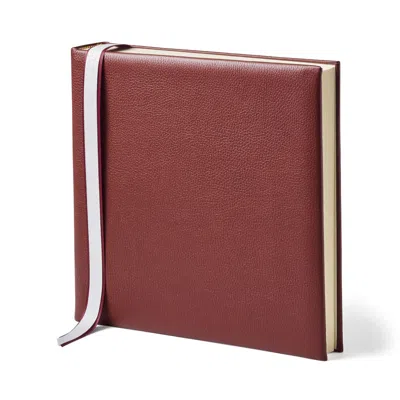Aspinal Of London 12-inch Leather Photo Album In Red