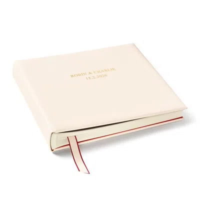 Aspinal Of London 14-inch Plain Wedding Photo Album In Neutral