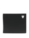 Aspinal Of London 6 Cc Logo-plaque Leather Wallet In Schwarz