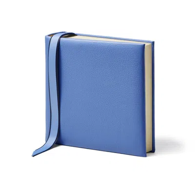 Aspinal Of London 8-inch Leather Photo Album In Blue