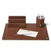Aspinal Of London A3 Desk Pad In Brown