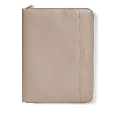 Aspinal Of London A4 Compact Organiser Padfolio In Neutral