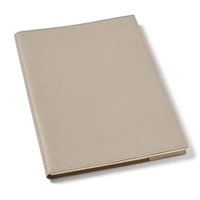 Aspinal Of London A4 Refillable Journal In Neutral