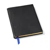 Aspinal Of London A5 Leather Bound Notebook In Black