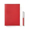 Aspinal Of London A5 Refillable Journal & Pen Set In Red