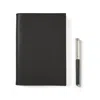 Aspinal Of London A5 Refillable Journal & Pen Set In Black
