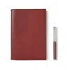 Aspinal Of London A5 Refillable Journal & Pen Set In Brown