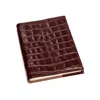 Aspinal Of London A5 Refillable Leather Journal In Brown