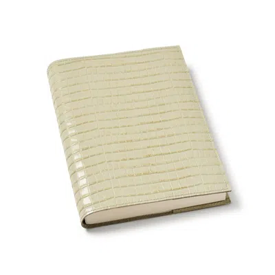 Aspinal Of London A5 Refillable Leather Journal In Green