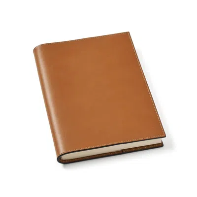 Aspinal Of London A5 Refillable Luxury Journal In Brown