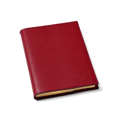 Aspinal Of London A5 Refillable Luxury Journal In Red