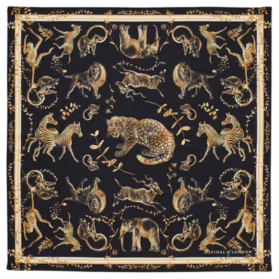 Aspinal Of London Animal Kingdom Silk Scarf