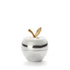 Aspinal Of London Apple Trinket Box In White