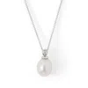 Aspinal Of London Arabella Teardrop Pearl & Diamond Pendant Necklace