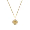 Aspinal Of London Aries Zodiac Pendant Necklace In Gold