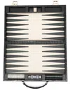 Aspinal Of London Backgammon Set (38cm X 24cm) In Black