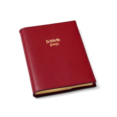 Aspinal Of London 'be With Me Always' A5 Journal In Red